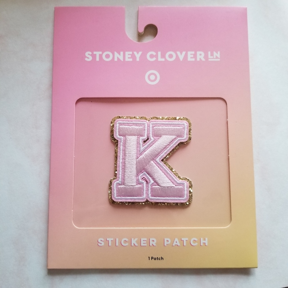 Stoney Clover Target letter K patch
